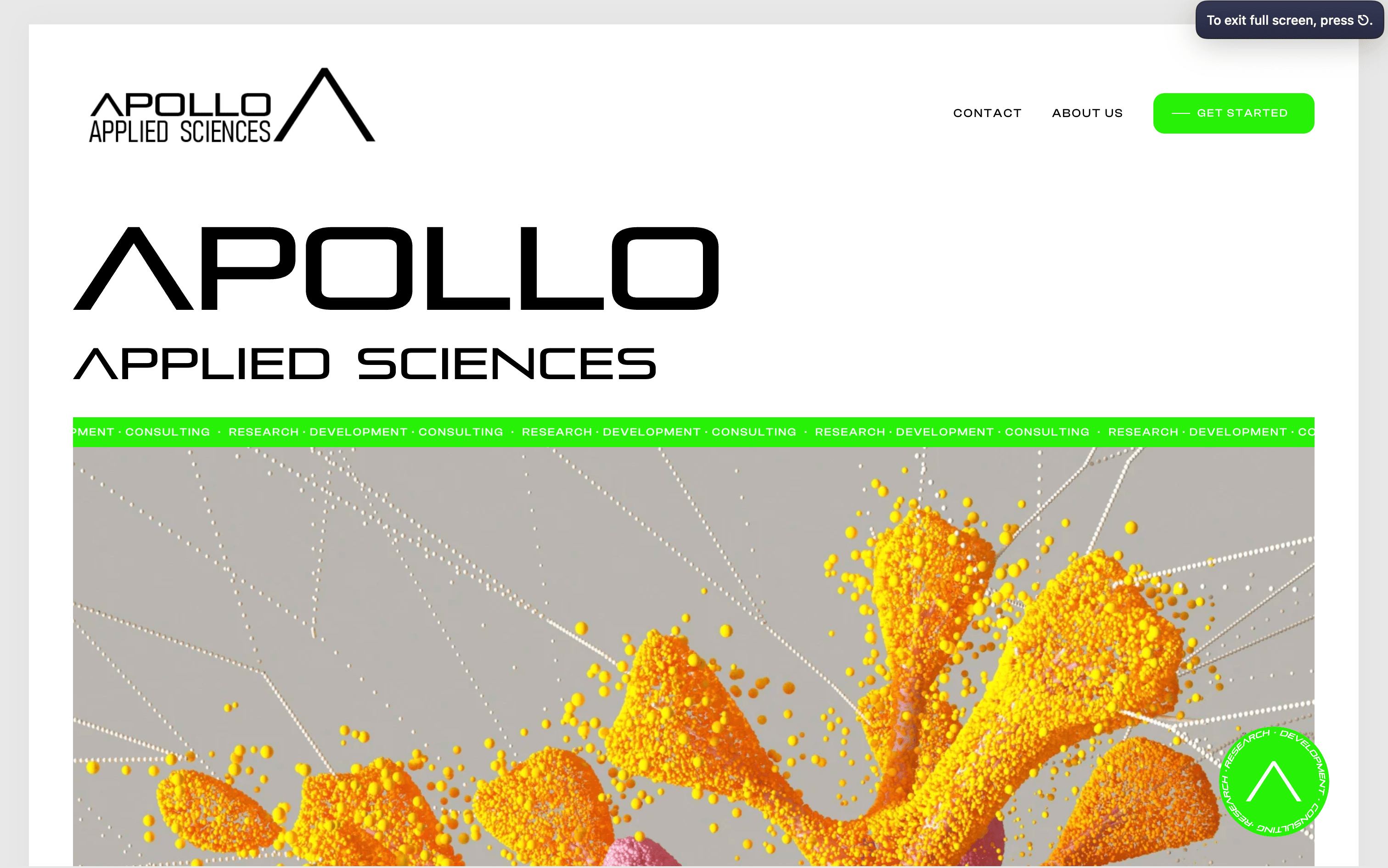 Apollo Applied Sciences — project screenshot